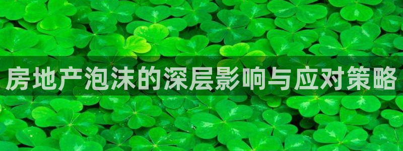 天狮娱乐经：房地产泡沫的深层影响与应对策略