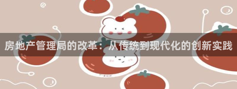 天狮娱乐彩票：房地产管理局的改革：从传统到现代化的创新实践