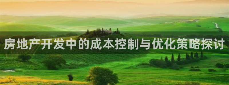 天狮娱乐招商57757：房地产开发中的成本控制与优化策略探讨