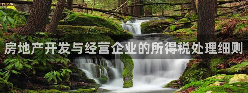 天狮娱乐怎样下载：房地产开发与经营企业的所得税处理细则