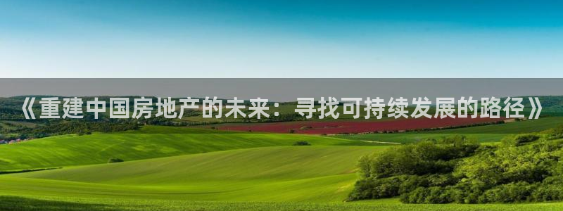 天狮娱乐主管82104：《重建中国房地产的未来：寻找可持续发