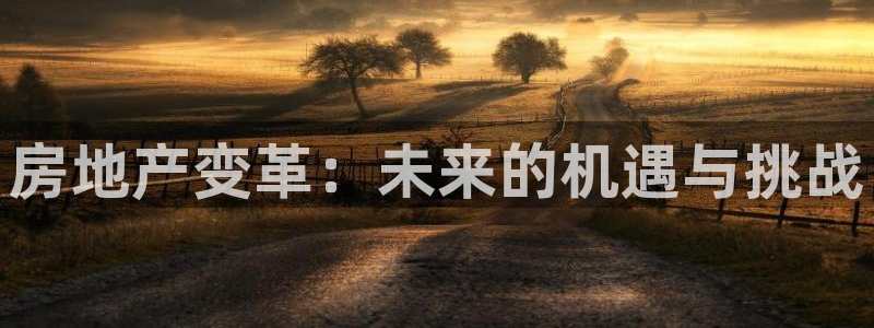 天狮娱乐 招商扣：房地产变革：未来的机遇与挑战